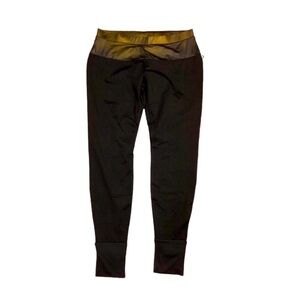 NWT FABLETICS LYNX Joggers XL 14-16 with Black and Gold Accents brushed fleece